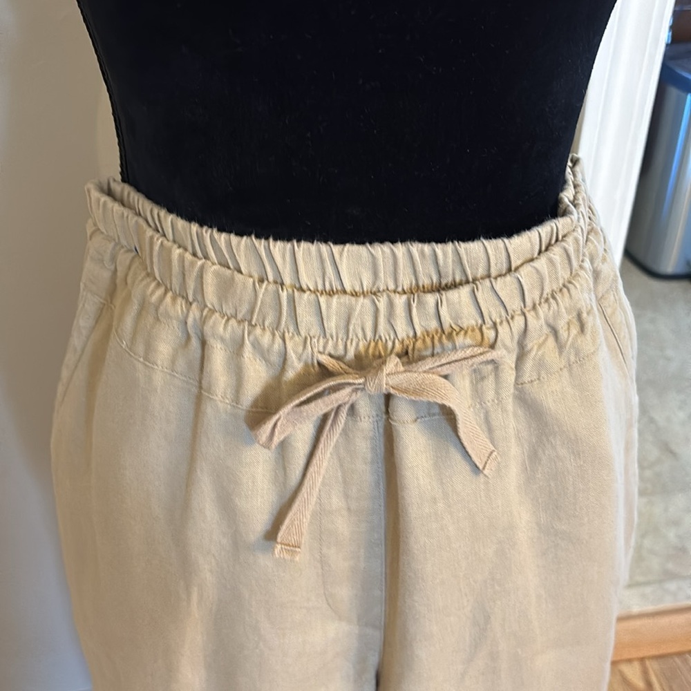 NWOT Multiples Tan Linen Suit with Jacket and Pants - Picture 11 of 15